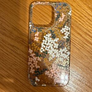 kate spade Clear Floral Phone Case iPhone 14 Pro